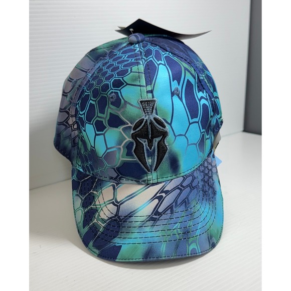 Kryptek Other - Kryptek‎ Pontus Camo Hat Blue Spartan Logo Adjustable Outdoor Cap New